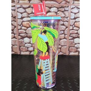 Starbucks Mon Yee Chau Cold Cup Tumbler Artists Edition New